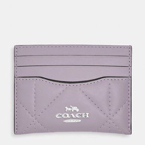 Coach Cardholder Slim Id Card Case With Puffy Diamond Quilting